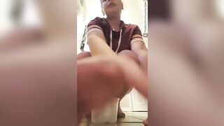 Asian big booty Nurse pooping