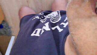 Cheeky asshole winking and pooping