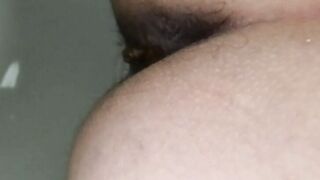Beautiful hairy pussy and hot dark asshole