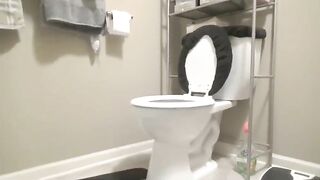 Yummy Russian wife smearing shit on face