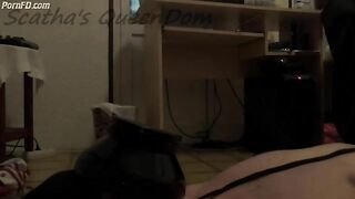 Girl eats shit right out of a toilet bowl