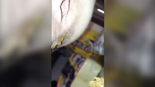 Delicious sticky poop closeup