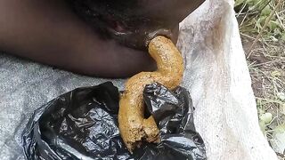 A huge ebony load in the outdoors