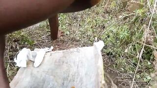 A huge ebony load in the outdoors