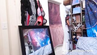 BBW girl panty piss and poop show