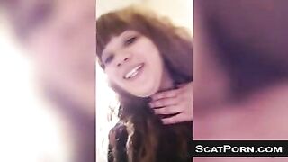 Compilation of young bbw babes poop teasing on the cam