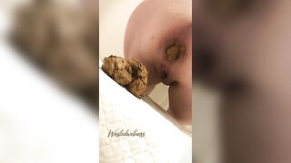 Birthing a big soft shit POV