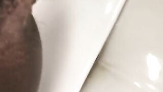 Breakfast is served in the toilet