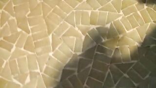 Cute busty blonde babe and sweet poop