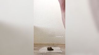 Cute yummy looking babe poop teasing