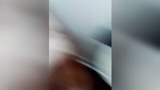 Slutty French chick playing with shit