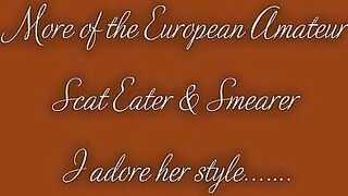 European Scat Lady Eating Shit