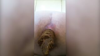 Stunning pov poop closeup